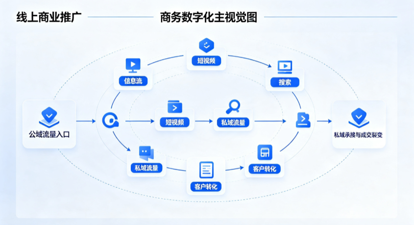 鹤山区线上商业推广怎么做？全域流量闭环搭建与低成本转化实战指南